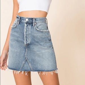 Agolde Riddle Ada Denim Skirt Hi Rise
